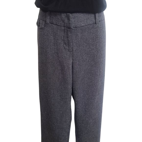 Jones New York Womens Pants Slacks Heathered Black Grey Sz 6 - Picture 3 of 10